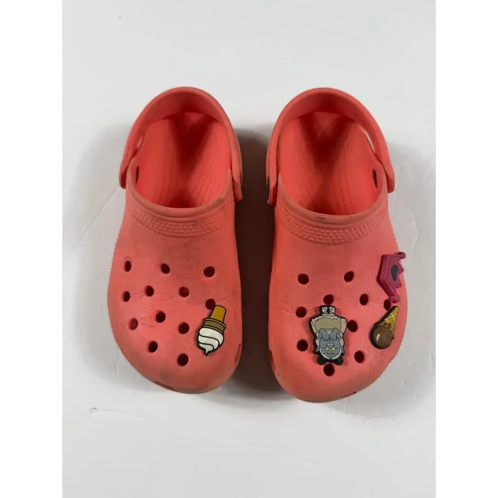 Crocs Classic Clog Coral Pink Kids Size 13